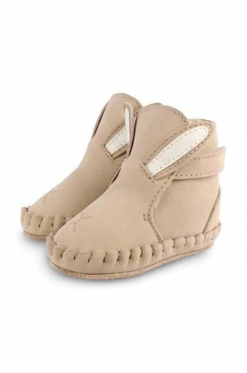 Кожаные кроссовки для младенцев Donsje Kapi Classic Booties Bunny цвет бежевый 1028002 Кожаные кроссовки для младенцев Donsje Kapi Classic Booties Bunny цвет бежевый 1028002