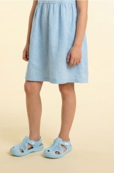 Сандалі на застібку - light blue