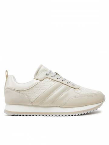 Calvin Klein Снікерcи Runner Lace Up Saff Mono HW0HW02102 Бежевий Calvin Klein Снікерcи Runner Lace Up Saff Mono HW0HW02102 Бежевий