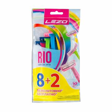 Одноразовые бритвы LEZO Rio, женские, 10 шт Одноразовые бритвы LEZO Rio, женские, 10 шт