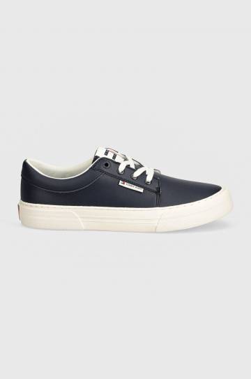 Кроссовки Tommy Jeans TJM VULC. SKATE DERBY ESS цвет синий EM0EM01400 Кроссовки Tommy Jeans TJM VULC. SKATE DERBY ESS цвет синий EM0EM01400