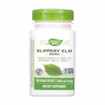 Скользкий Вяз Natures Way Slippery Elm Bark 400 мг, 100 капсул Скользкий Вяз Natures Way Slippery Elm Bark 400 мг, 100 капсул