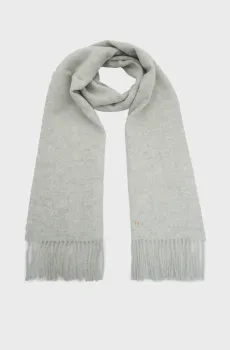Женский серый шерстяной шарф ELEVATED CHIC Серый ONESIZE Tommy Hilfiger AW0AW19121