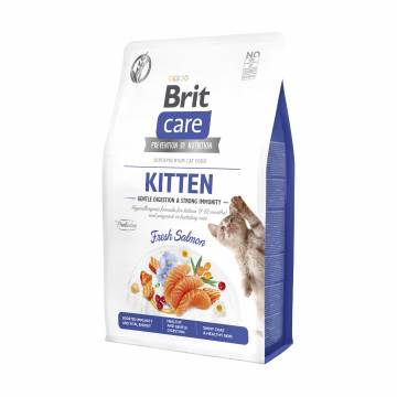 Сухой корм для котят Brit Care Kitten Gentle Digestion Strong Immunity с лососем, 2 кг Сухой корм для котят Brit Care Kitten Gentle Digestion Strong Immunity с лососем, 2 кг