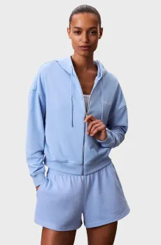 Женское голубое худи FULL Голубой XL Calvin Klein LV00QS7513