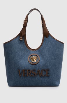 Синяя джинсовая сумка La Medusa