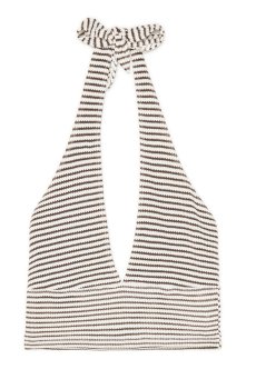 Cropp - Кроп топ із зав’язкою - темно коричневий