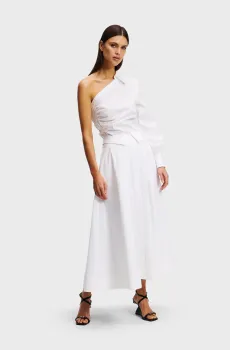 Женская белая юбка POPLIN Белый 40 Karl Lagerfeld A2W12005