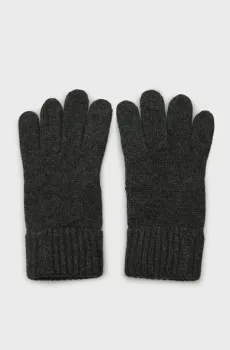 Женские темно-серые шерстяные перчатки WOOL KNITTED GLOVES Серый ONESIZE Gant 4930017