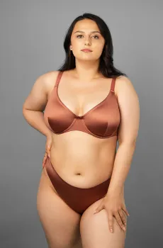 Женские терракотовые трусики Коричневый S brabrabra SLZ24202305