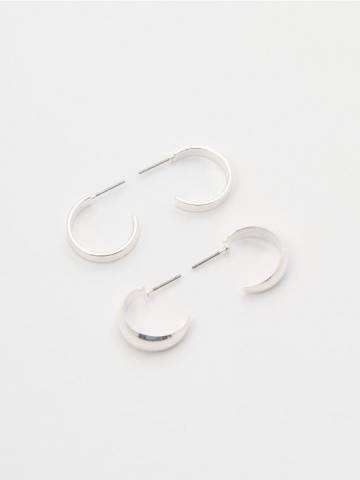 Сережки, 2 пари - срібний Сережки, 2 пари - срібний