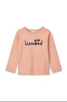 Хлопковый детский лонгслив Liewood Apia Placement Longsleeve T-shirt