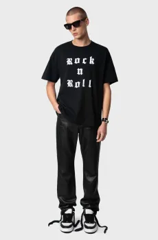 Мужская черная футболка Teddy Черный XL ZADIG&VOLTAIRE JMTS01726_BLACK