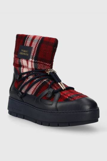 Зимние сапоги Tommy Hilfiger TARTAN SNOWBOOT цвет синий FW0FW07612 Зимние сапоги Tommy Hilfiger TARTAN SNOWBOOT цвет синий FW0FW07612
