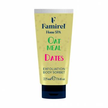Отшелушивающий сорбет для тела Famirel Home SPA Exfoliation Body Sorbet, Oatmeal & Dates, 225 мл Отшелушивающий сорбет для тела Famirel Home SPA Exfoliation Body Sorbet, Oatmeal & Dates, 225 мл