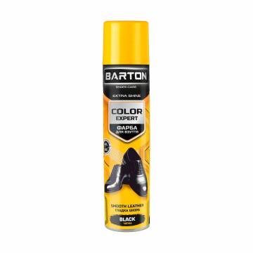 Краска для обуви из гладкой кожи Barton Color Expert Черная, 300 мл (аэрозоль) Краска для обуви из гладкой кожи Barton Color Expert Черная, 300 мл (аэрозоль)