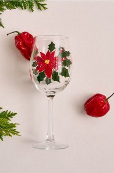 Келих зі святковим мотивом - різнобарвний