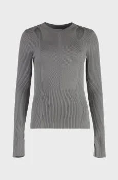 Женский серый джемпер TWO TONE RIB SLIM Серый L Calvin Klein K20K207276