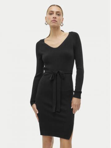 Vero Moda Трикотажна сукня Saba 10309320 Чорний Slim Fit Vero Moda Трикотажна сукня Saba 10309320 Чорний Slim Fit