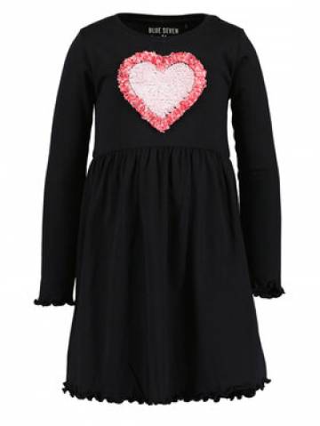 Blue Seven Повсякденна сукня 773650 X Чорний Regular Fit Blue Seven Повсякденна сукня 773650 X Чорний Regular Fit