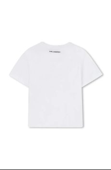 Детская хлопковая футболка Karl Lagerfeld