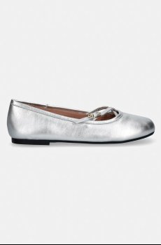 Кожаные балетки Love Moschino