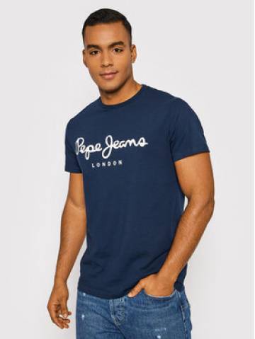 Pepe Jeans Футболка Original PM508210 Cиній Slim Fit Pepe Jeans Футболка Original PM508210 Cиній Slim Fit
