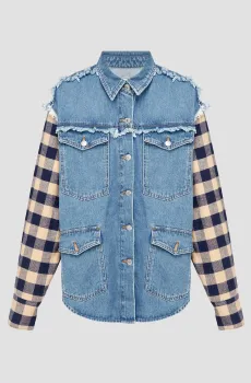 Женская голубая джинсовая куртка Голубой S Moschino J0508.8737;3281