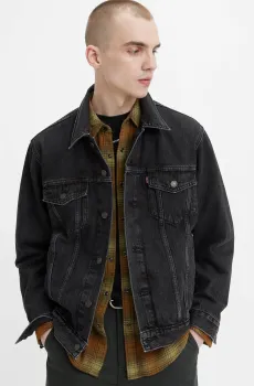 Мужская черная джинсовая куртка Черный XXL Levi’s® A5782;0000