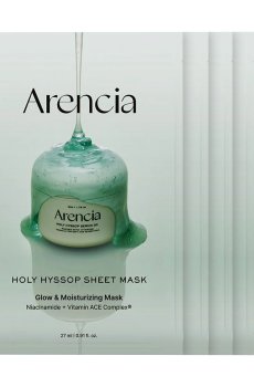 Успокаивающая тканевая маска для лица Arencia Holy Hyssop Sheet Mask с экстрактом иссопа, 27 мл