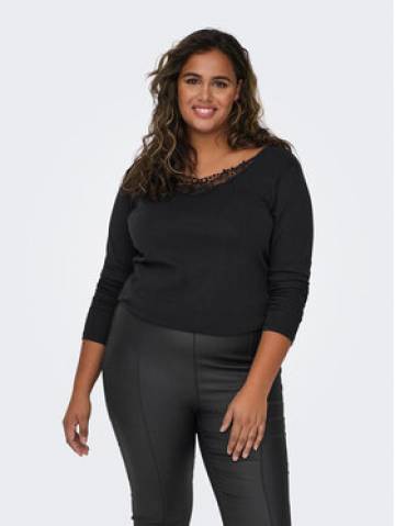 ONLY Carmakoma Блузка New Kira 15303935 Чорний Regular Fit ONLY Carmakoma Блузка New Kira 15303935 Чорний Regular Fit