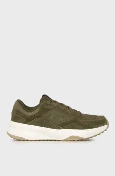 Мужские оливковые замшевые кроссовки UA Edge SUEDE Оливковый 11.5 Under Armour 3027731-308