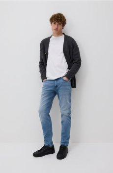 Reserved - Джинси slim із вареним ефектом - синій - XO401-50J