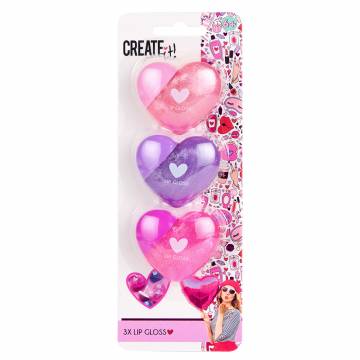 Набір бальзамів для губ Create It! Love Сердечки 3 шт (84596) Набір бальзамів для губ Create It! Love Сердечки 3 шт (84596)