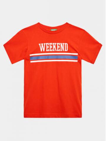 United Colors Of Benetton Футболка 3096C10BO Червоний Regular Fit United Colors Of Benetton Футболка 3096C10BO Червоний Regular Fit