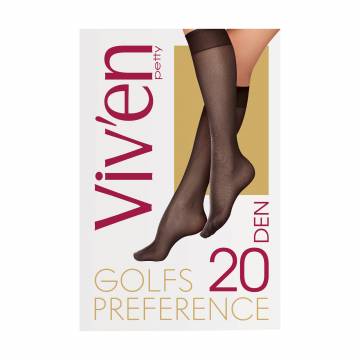 Гольфы женские Viven petty Preference Golfs, 20 DEN, черный, 2 пары Гольфы женские Viven petty Preference Golfs, 20 DEN, черный, 2 пары
