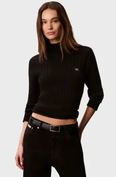 Женский черный гольф Черный S Calvin Klein Jeans LV047H304G