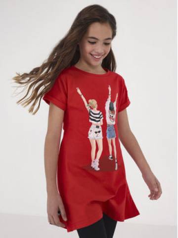 Mayoral Повсякденна сукня 6931 Червоний Regular Fit Mayoral Повсякденна сукня 6931 Червоний Regular Fit