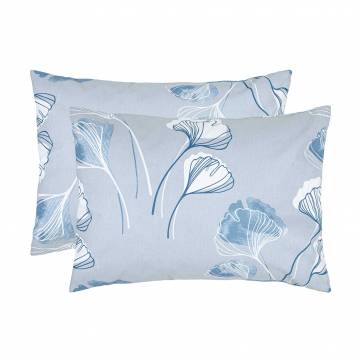 Наволочка бязевая Home Line Гинкго билоба, серо-голубая, 50*70 см, 2 шт (173840) Наволочка бязевая Home Line Гинкго билоба, серо-голубая, 50*70 см, 2 шт (173840)