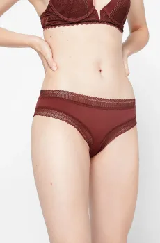 Женские коричневые трусики-шортики ESCAPE Коричневый M Etam 6512538