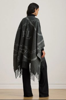 Пончо с добавлением шерсти Lauren Ralph Lauren