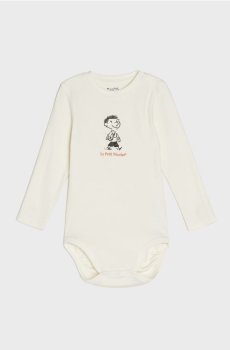 Бавовняне боді Le Petit Nicolas - кремовий