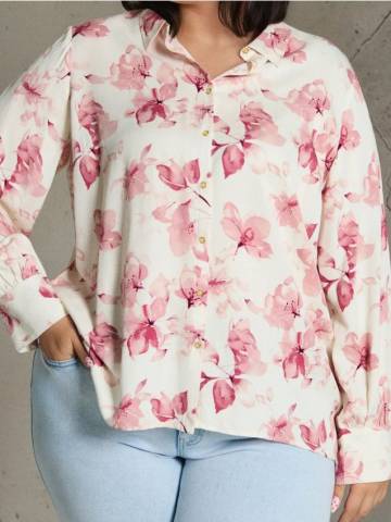 Віскозна сорочка regular fit PLUS SIZE - різнобарвний Віскозна сорочка regular fit PLUS SIZE - різнобарвний