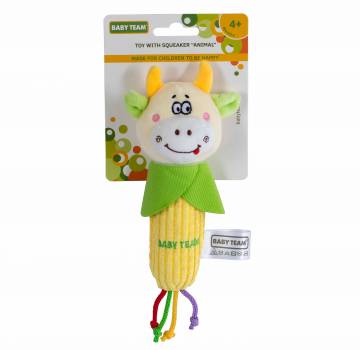 Іграшка з пищалкою Baby Team Корівка (8507/8507-2) Іграшка з пищалкою Baby Team Корівка (8507/8507-2)