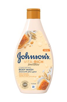 Уходовый гель для душа JOHNSON’S Vita Rich Body Wash, с йогуртом, овсом и медом, 250 мл