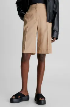 Женские бежевые шорты SOFT TAILORED TENCEL SHORTS Бежевый 36 Calvin Klein K20K205203