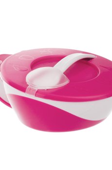 Миска Canpol Babies с ложкой и крышкой, 350 мл (31/406_pin)