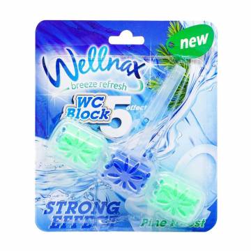 Туалетный блок Wellnax Strong Effect Сосна, 57 г Туалетный блок Wellnax Strong Effect Сосна, 57 г