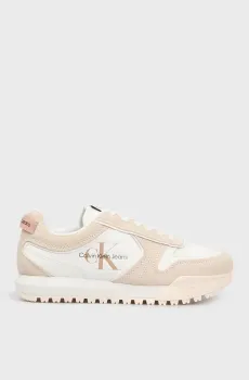 Женские кожаные кроссовки TOOTHY RUNNER IRREGULAR LINES W Разноцветный 37 Calvin Klein YW0YW00934
