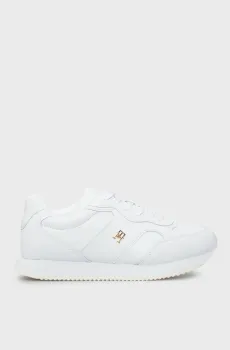 Женские белые кожаные кроссовки RUNNER Белый 41 Tommy Hilfiger FW0FW08696
